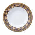 Rosenthal Versace Medusa Blue Piatto fondo moderno design porcellana
