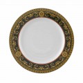Rosenthal Versace Medusa Blue Piatto piano 27cm di design porcellana 