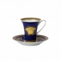 Rosenthal Versace Medusa Blue Tazza da caffè alta di design porcellana