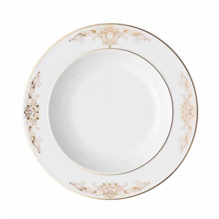 Rosenthal Versace Medusa Gala Piatto fondo 22cm di design porcellana Viadurini