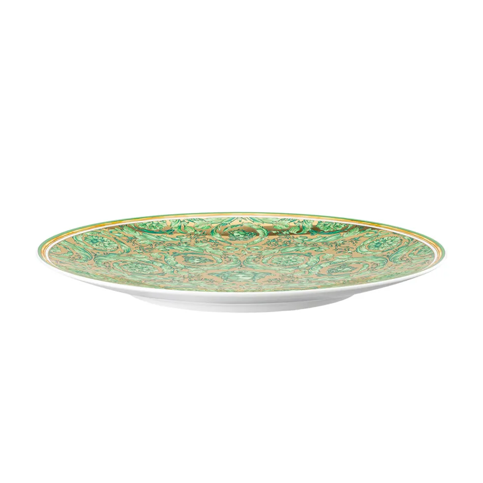 Rosenthal Versace Medusa Garland Green Piatto di Natale 33 cm - Christmas Viadurini