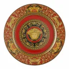 Rosenthal Versace Medusa Rosso Piatto segnaposto 30cm in porcellana Viadurini