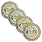Rosenthal Versace Prestige Gala 4 Piatti Piani Diametro 18 cm - Prestige Viadurini