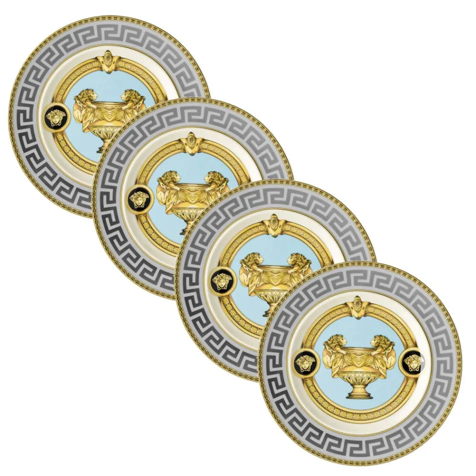 Rosenthal Versace Prestige Gala 4 Piatti Piani Diametro 18 cm - Prestige Viadurini