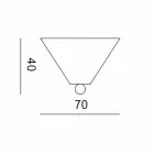 Rosone in ceramica per lampade composizione Battersea 975ST - Toscot Viadurini