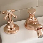 Rubinetteria Bidet di Design Vintage in Ottone a 3 Fori Made in Italy – Klarisa Viadurini