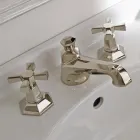 Rubinetteria Lavabo da Appoggio Design VIntage in Ottone Made in Italy – Silvana Viadurini