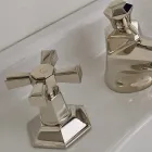 Rubinetteria Lavabo da Appoggio Design VIntage in Ottone Made in Italy – Silvana Viadurini