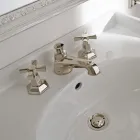 Rubinetteria Lavabo da Appoggio Design VIntage in Ottone Made in Italy – Silvana Viadurini