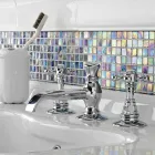 Rubinetteria Vintage da Lavabo a 3 Fori in Ottone Vintage Made in Italy – Elisea Viadurini