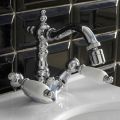 Rubinetto Bidet Monoforo Classico con Leve in Ottone Artigianale - Noriana