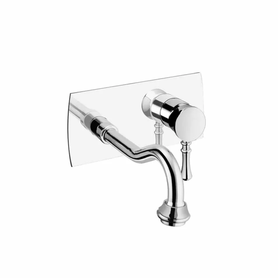 Rubinetto Miscelatore a Muro a Piastra Unica di Design Made in Italy - Neno Viadurini