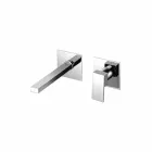 Rubinetto Miscelatore a Muro per Lavabo Bagno Moderno Made in Italy - Panela Viadurini