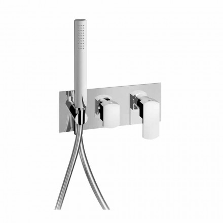 Rubinetto Miscelatore Doccia Design con Deviatore a 3 Vie Made in Italy - Sika Viadurini
