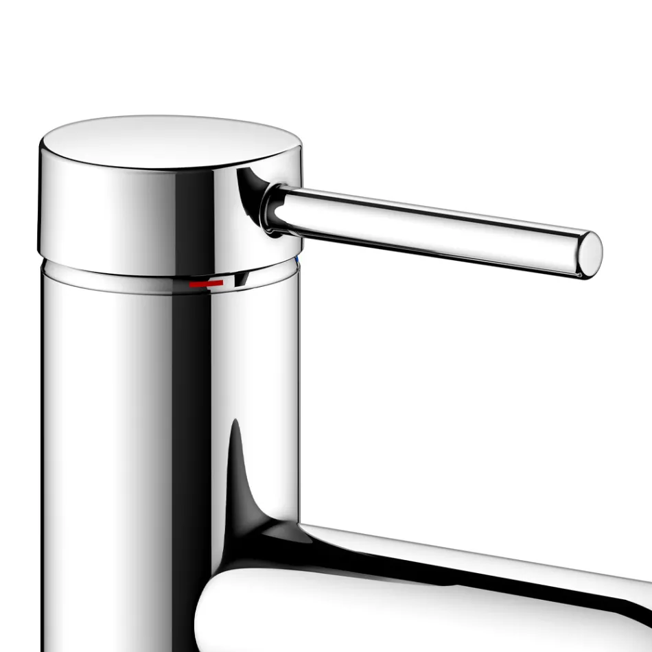 Rubinetto Miscelatore Monocomando Lavabo Ottone Design Rotondo - Antilio Viadurini