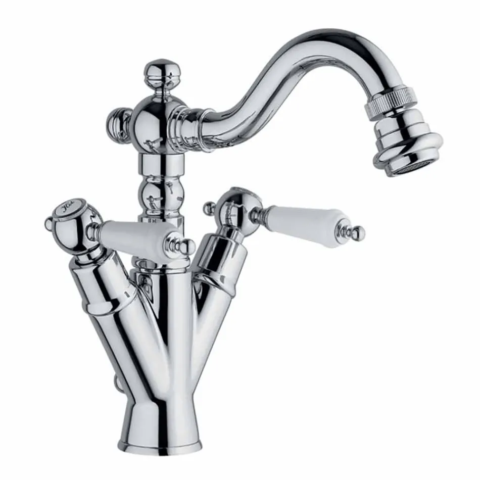 Rubinetto Monoforo per Bidet con Canna Girevole in Ottone Made in Italy - Shelly Viadurini