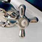 Rubinetto Monoforo per Bidet in Ottone con Scarico Stile Classico - Ercolina Viadurini