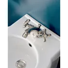 Rubinetto Monoforo per Bidet in Ottone con Scarico Stile Classico - Ercolina Viadurini