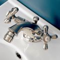 Rubinetto Monoforo per Bidet in Ottone con Scarico Stile Classico - Ercolina