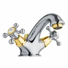 Rubinetto Monoforo per Lavabo Bagno in Ottone con Scarico Made in Italy - Lisca Viadurini