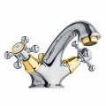 Rubinetto Monoforo per Lavabo Bagno in Ottone con Scarico Made in Italy - Lisca