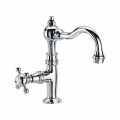 Rubinetto per Lavabo Bagno Monoacqua di Design in Ottone Made in Italy - Binsu