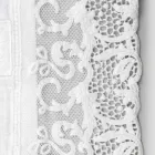 Runner in Lino con Pizzo Bianco da Tavolo Qualità di Lusso Italiana - Farnese Viadurini