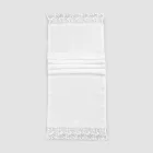 Runner in Lino con Pizzo Bianco da Tavolo Qualità di Lusso Italiana - Farnese Viadurini
