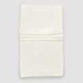 Runner in Lino Pesante Bianco Naturale con Goffratura Lusso Italiano - Limao  