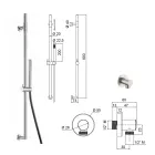 Saliscendi e Presa ad Acqua Minimal in Acciaio Inossidabile AISI 316L - Artigli Viadurini
