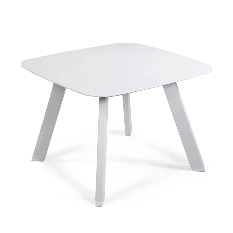 Salotto da Esterno Composto da 2 Poltrone e 1 Tavolino in Alluminio - Righello Viadurini