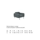 Salotto da Esterno con Divano e 2 Poltrone in Tessuto Made in Italy - Suki Viadurini