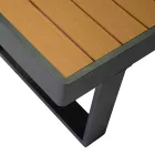 Salotto da Esterno Realizzato in Alluminio e Braccioli in Polywood - Citta Viadurini