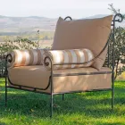Salotto da Giardino Artigianale con Struttura in Ferro Made in Italy - Lisotto Viadurini
