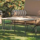 Salotto da Giardino Artigianale con Struttura in Ferro Made in Italy - Lisotto Viadurini