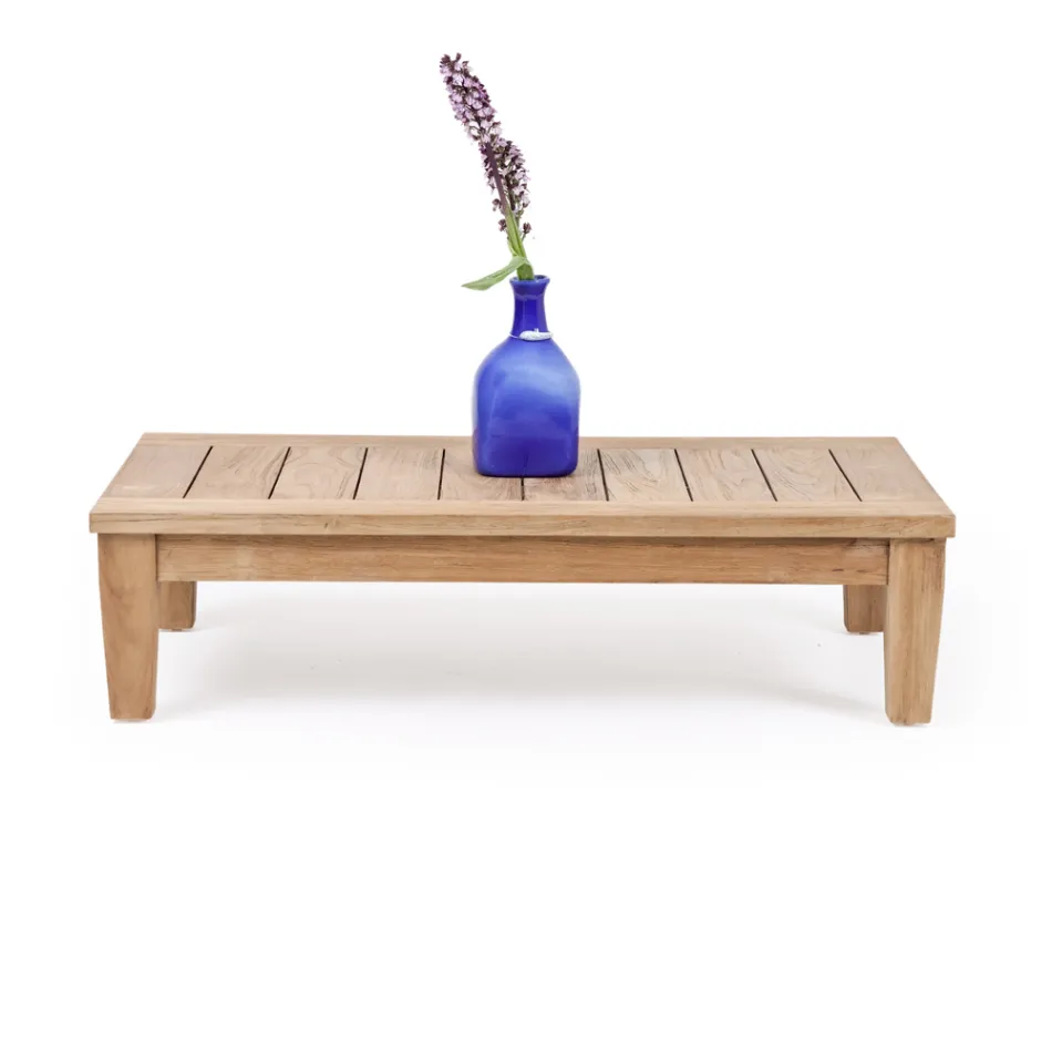 Salotto da Giardino in Legno Teak Naturale Spazzolato - Artes Viadurini