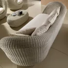 Salotto da Giardino in Polyrattan Intrecciato a Mano - Eder Viadurini