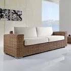 Salotto da Giardino in Polyrattan Intrecciato a Mano - Yoko Viadurini