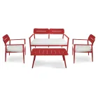 Salotto da Giardino Realizzato in Alluminio di Diverse Finiture - Souvenir Viadurini