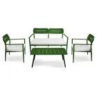 Salotto da Giardino Realizzato in Alluminio di Diverse Finiture - Souvenir Viadurini