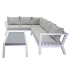 Salotto da Giardino Realizzato in Alluminio - Pastelli Viadurini