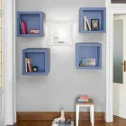 Scaffale luminoso a cubo Slide Open Cube design moderno fatto Italia Viadurini