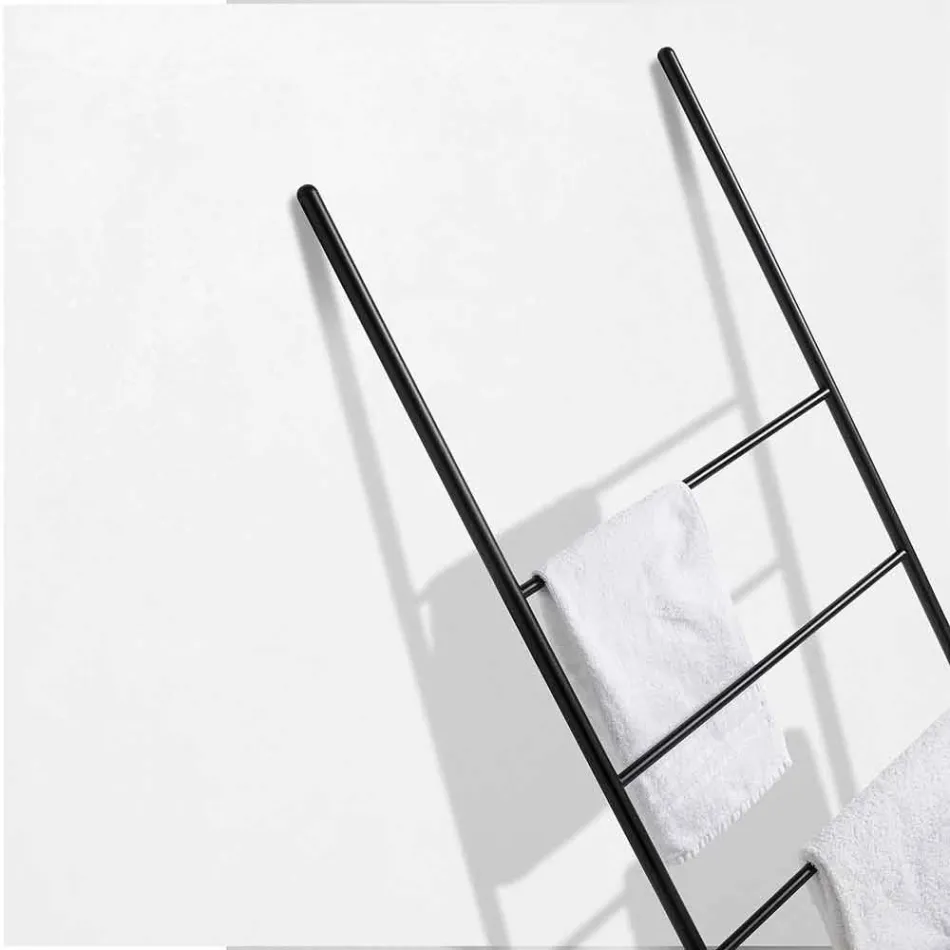 Scala Porta Asciugamani di Design Moderno in Metallo Bianco o Nero – Oppalà Viadurini