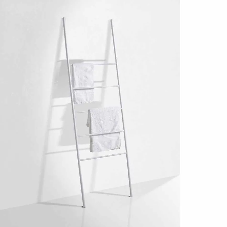 Scala Porta Asciugamani di Design Moderno in Metallo Bianco o Nero – Oppalà Viadurini