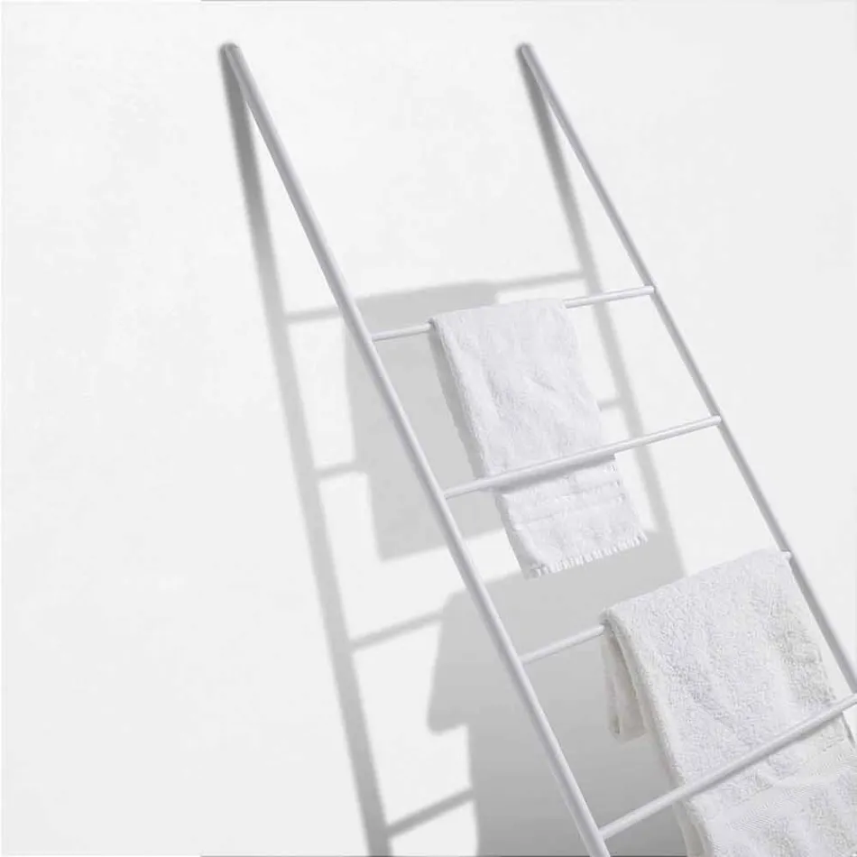 Scala Porta Asciugamani di Design Moderno in Metallo Bianco o Nero – Oppalà Viadurini