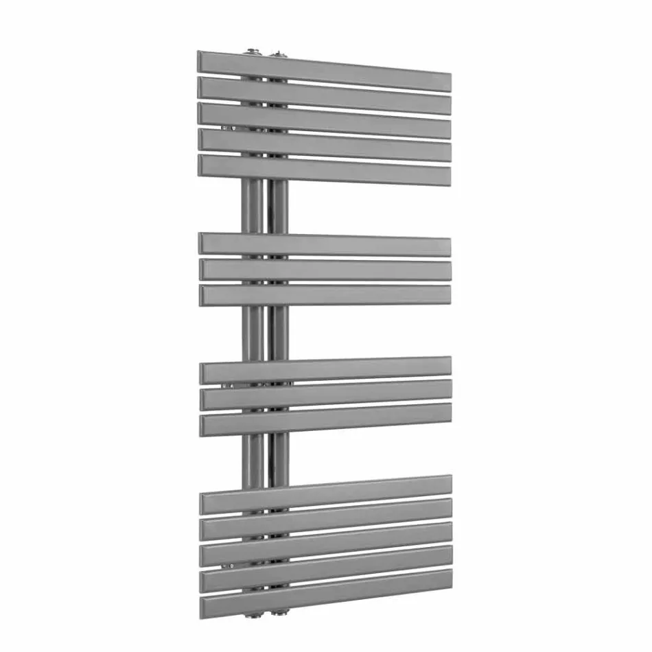 Scaldasalviette Bagno Design Moderno a Parete in Acciaio a 386 Watt - Pavone Viadurini
