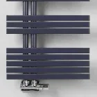 Scaldasalviette Bagno Design Moderno a Parete in Acciaio a 386 Watt - Pavone Viadurini