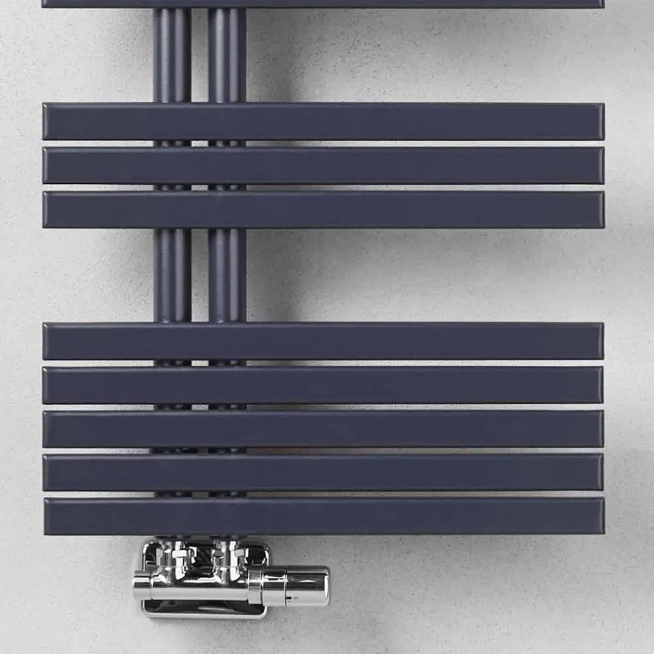 Scaldasalviette Bagno Design Moderno a Parete in Acciaio a 386 Watt - Pavone Viadurini