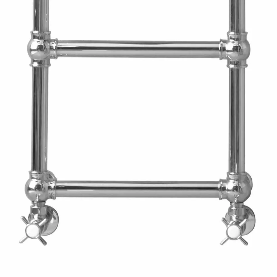 Scaldasalviette Componibile Idraulico Tubo d'Ottone Cromo a 194 W - Caesar Viadurini