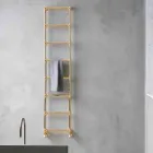 Scaldasalviette Componibile Idraulico Tubo d'Ottone Oro a 311 W - Caesar Viadurini